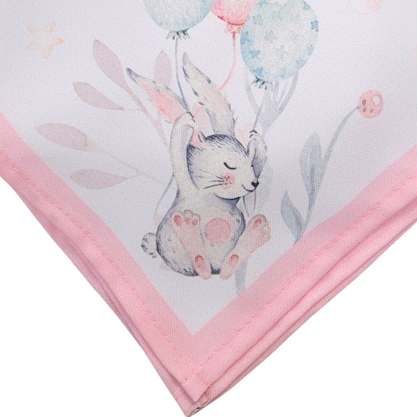 Charlo's Easter Cloth Napkins Bunny Rose Balloon Reusable Soft Durable
