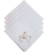 Charlo's Easter Cloth Napkins Yellow Egg Basket Reusable Soft Durable Yellow