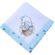 Charlo's Easter Synthetic Cloth Napkins Bunny Blue Balloons Reusable Durable 16