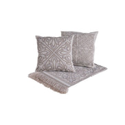 Conjunto para Sofá de 5 Peças Grécia Jacquard 135 x 135 cm – Manta Decorativa com Almofadas
