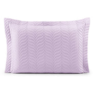 Quilted Pillow Sham 27.6 x 19.7 in with Zipper – 150 Thread Count Cotton Percale Soft Cover