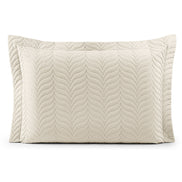 Quilted Pillow Sham 27.6 x 19.7 in with Zipper – 150 Thread Count Cotton Percale Soft Cover