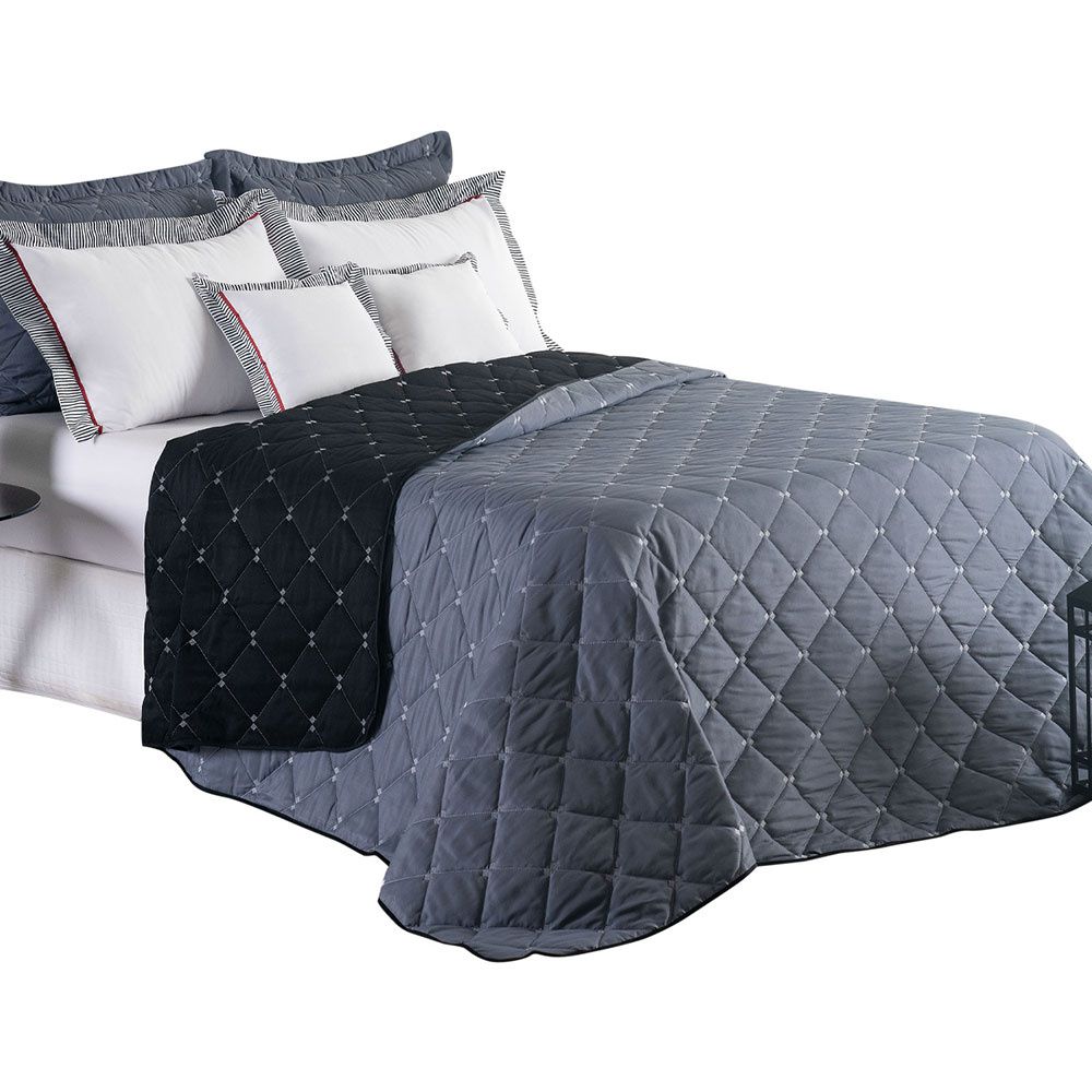 Queen Reversible Embroidered Bedspread Set 7 Pieces 102.4 x 94.5 in – Luxury Soft Bedding 400 Thread Count