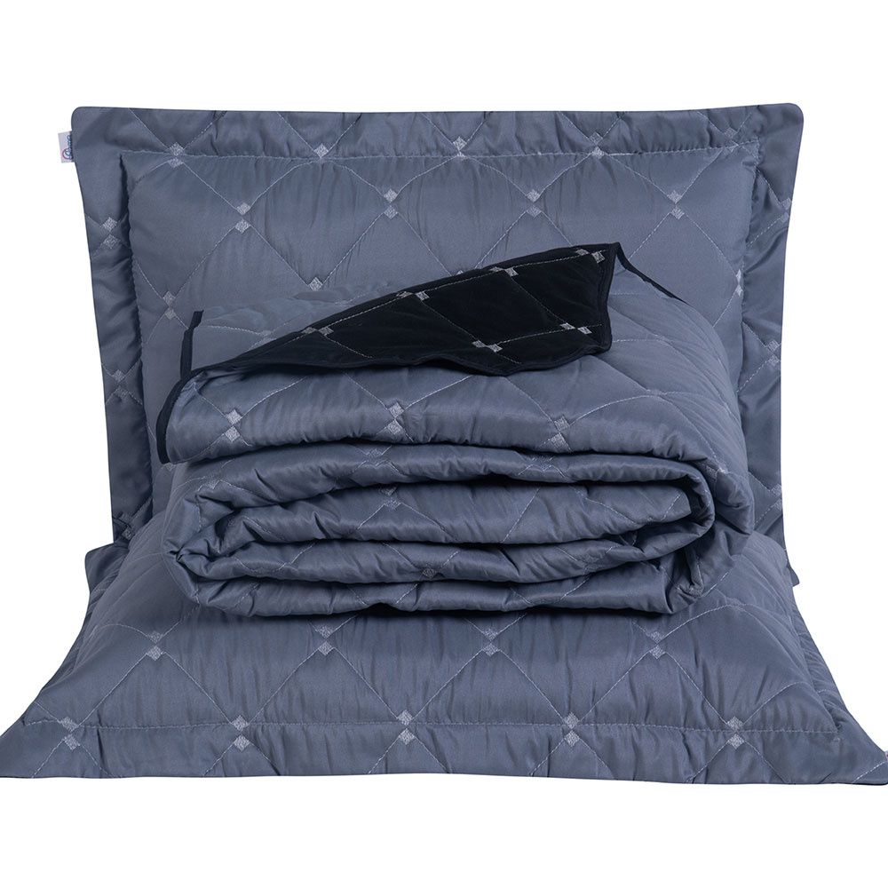 Queen Reversible Embroidered Bedspread Set 7 Pieces 102.4 x 94.5 in – Luxury Soft Bedding 400 Thread Count