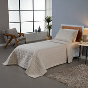 Kit Colcha Matelassê Dupla Face Soft Solteiro 2 Peças 100% Poliéster