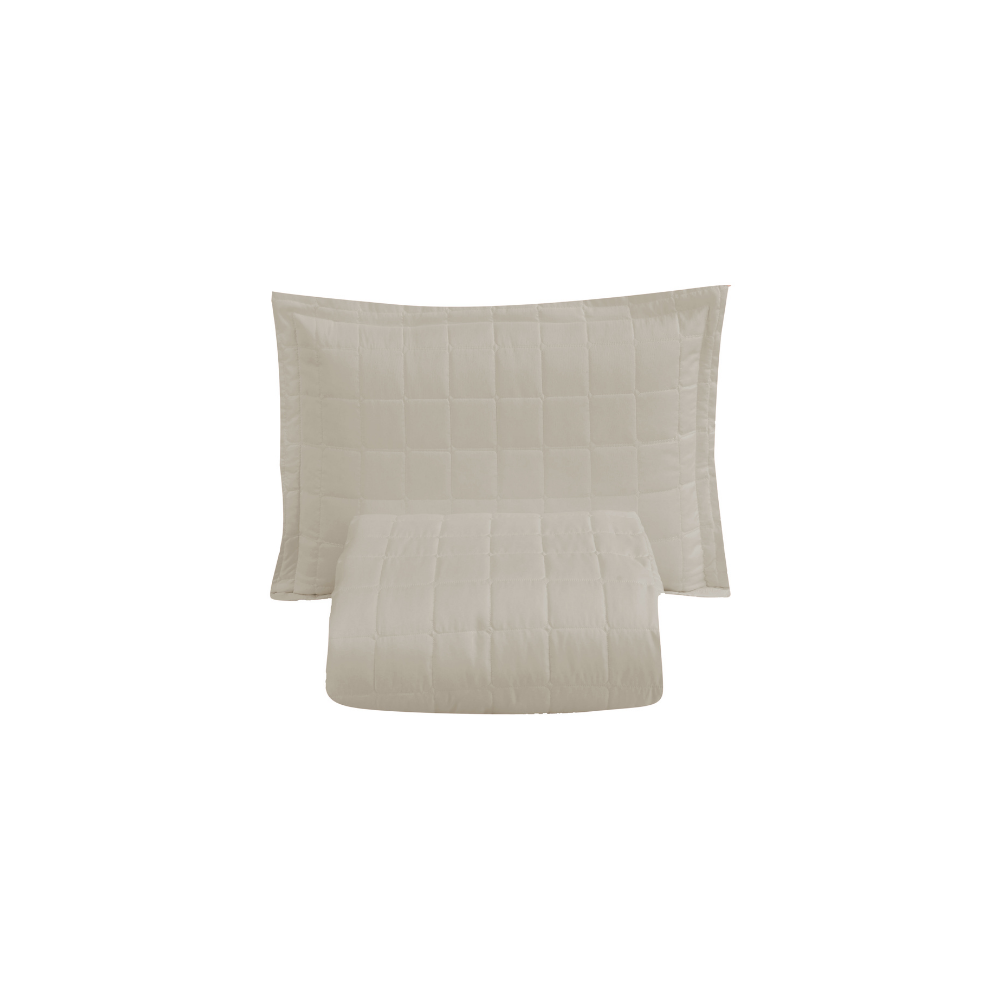 Kit Colcha Matelassê Dupla Face Soft Solteiro 2 Peças 100% Poliéster