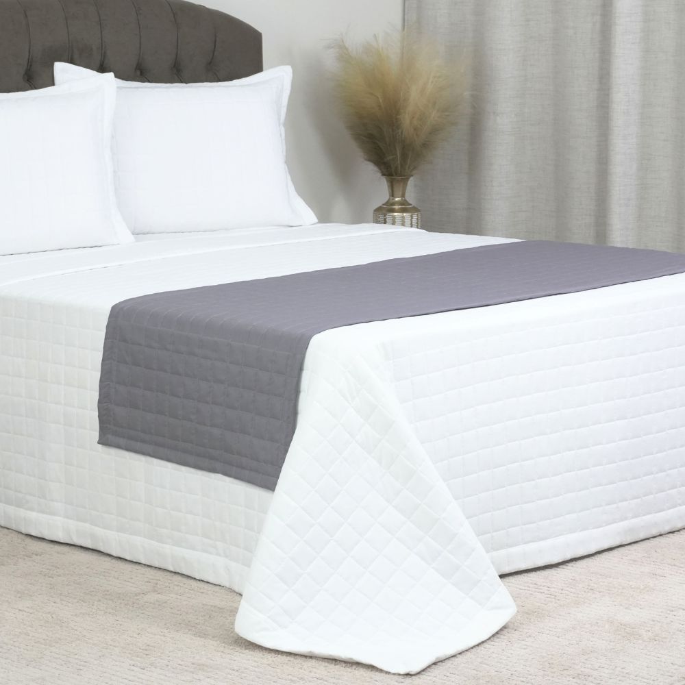 Queen Bed Runner Quilted 78.7 x 26 in – Microfiber Decorative Bedding