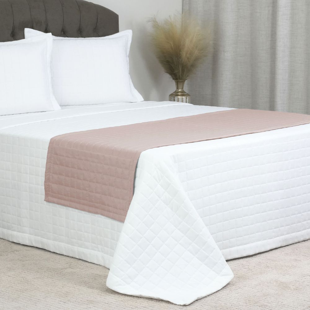 Queen Bed Runner Quilted 78.7 x 26 in – Microfiber Decorative Bedding