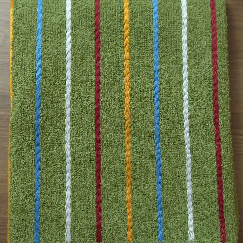 Set of 3 Cotton Kitchen Towels 27.6 x 17.7 in – Terry Dish Towels Soft Absorbent