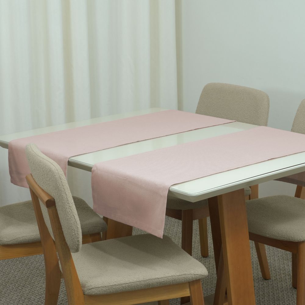 Essence Table Runner 51.18 x 15.75 in Linen Blend, 60% Cotton 40% Polyester