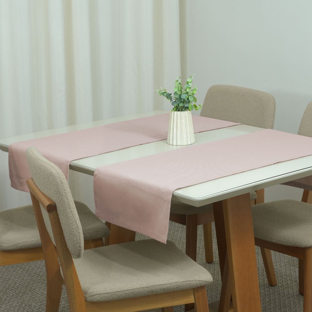 Essence Table Runner 51.18 x 15.75 in Linen Blend, 60% Cotton 40% Polyester