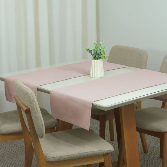 Essence Table Runner 51.18 x 15.75 in Linen Blend, 60% Cotton 40% Polyester
