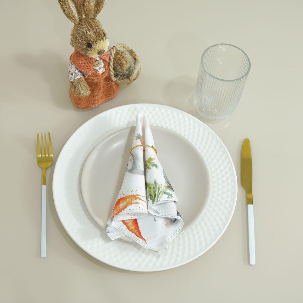 Essence Microfiber Cloth Napkins Set of 6, 13.78 x 13.78 in