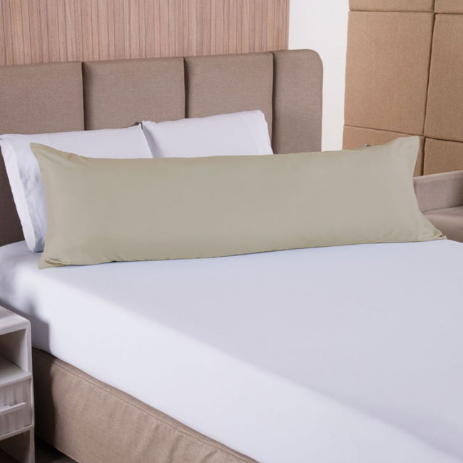 Long Body Pillow Cover 57.5 x 18.1 in – Microfiber 300 Thread Count with Zipper