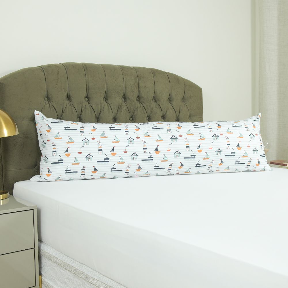 Body Pillow Case 57.5 x 18.1 in with Zipper – Printed Microfiber Long Pillow Cover