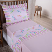 3-Piece Twin Sheet Set Printed 300 Thread Count Microfiber – Soft Fitted Sheet Bedding