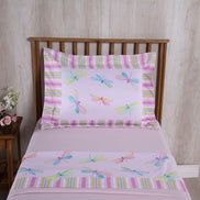 3-Piece Twin Sheet Set Printed 300 Thread Count Microfiber – Soft Fitted Sheet Bedding