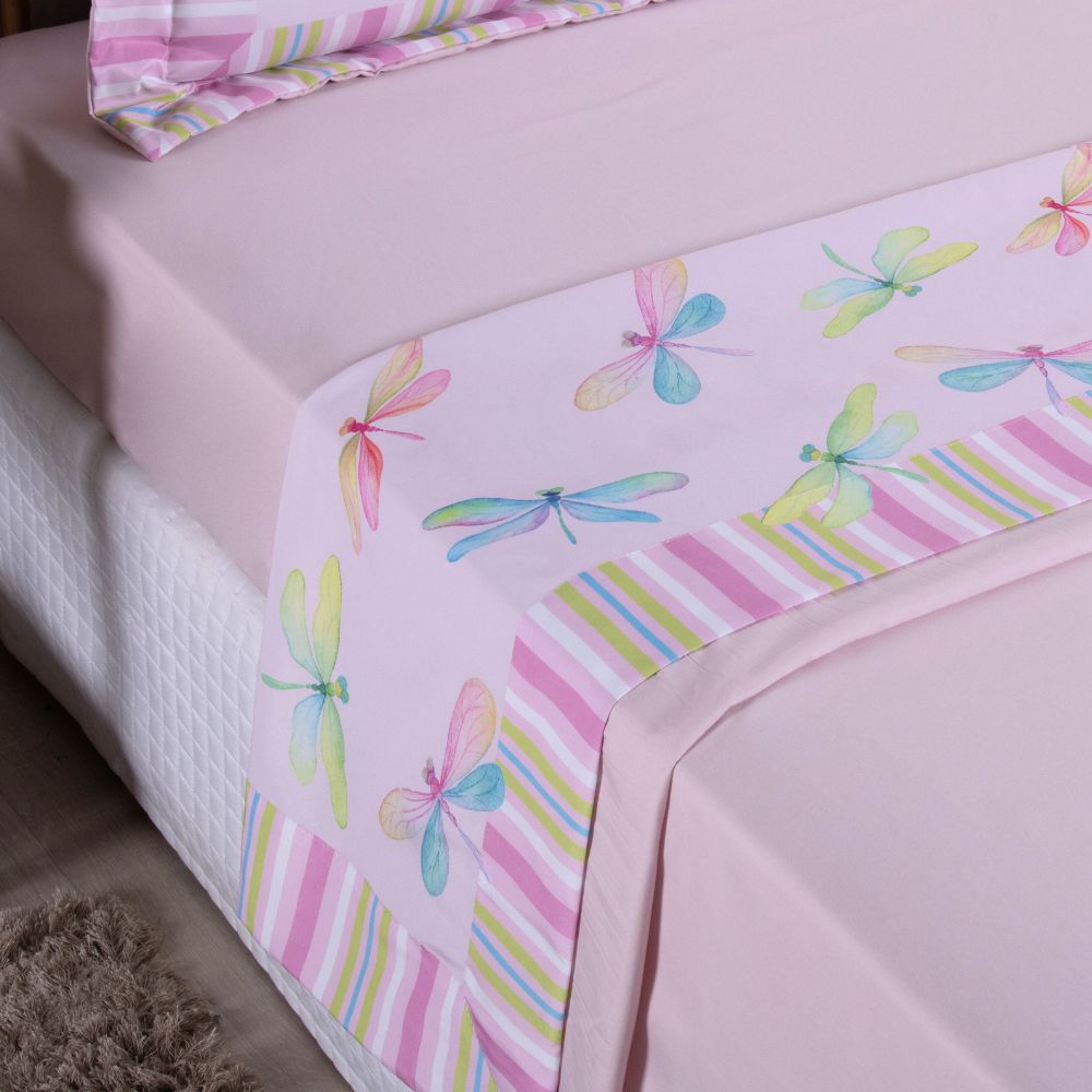 3-Piece Twin Sheet Set Printed 300 Thread Count Microfiber – Soft Fitted Sheet Bedding