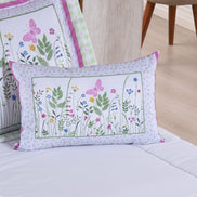4-Piece Twin Comforter Set Printed 300 Thread Count Microfiber with Cushion – Complete Bedding Set