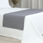 King Bed Runner Quilted 94.5 x 26 in – Microfiber Decorative Bedding