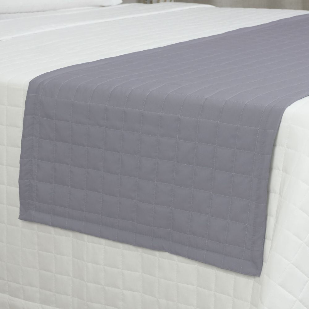 King Bed Runner Quilted 94.5 x 26 in – Microfiber Decorative Bedding