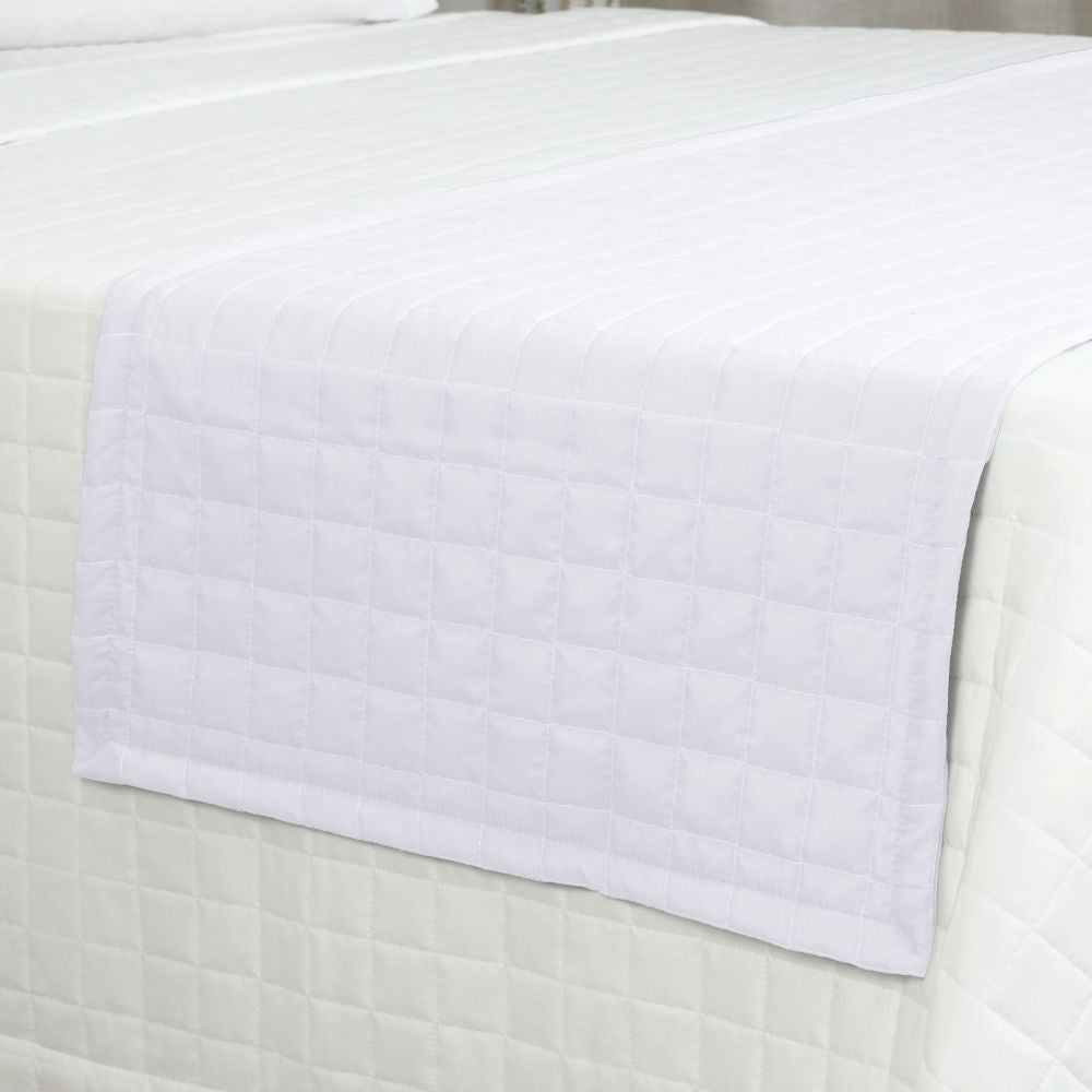 King Bed Runner Quilted 94.5 x 26 in – Premium Microfiber Decorative Bedding