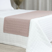 King Bed Runner Quilted 94.5 x 26 in – Microfiber Decorative Bedding
