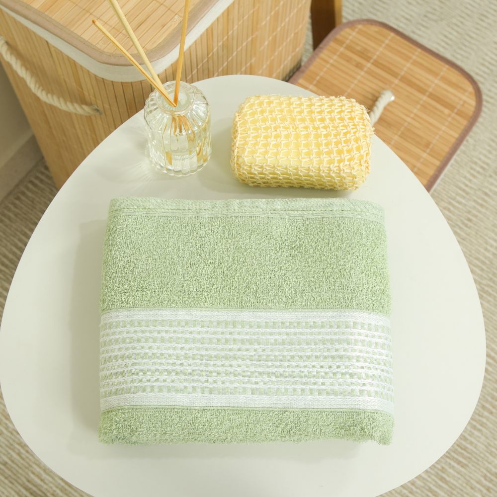 Bath Towel 100% Cotton 360 GSM 57.1 x 29.5 in – Soft Absorbent Terry Towel