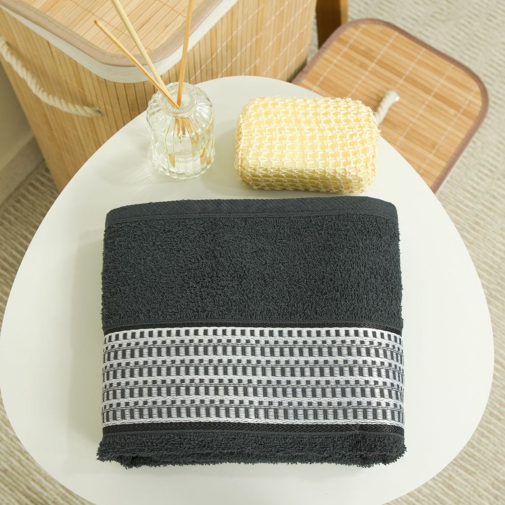 Toalha de Banho 100% Algodão 360 GSM 145 x 75 cm – Toalha Atoalhada Macia