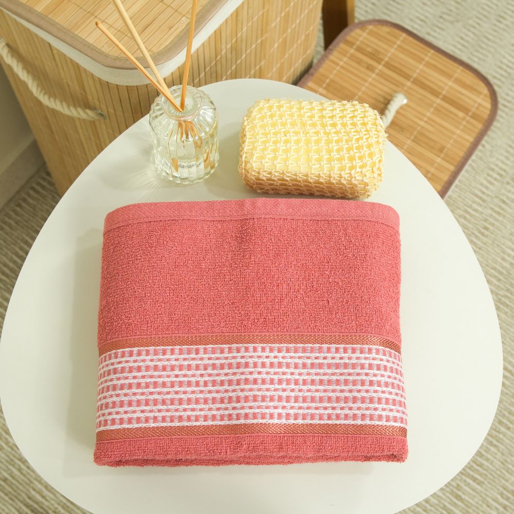 Bath Towel 100% Cotton 360 GSM 57.1 x 29.5 in – Soft Absorbent Terry Towel