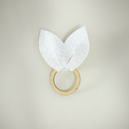 Easter Bunny Ear Napkin Rings Set of 6, 3.94 x 2.76 in