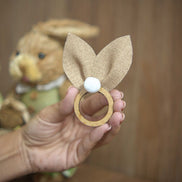 Easter Bunny Ear Napkin Rings Set of 8, 3.94 x 2.76 in