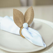 Easter Bunny Ear Napkin Rings Set of 10, 3.94 x 2.76 in