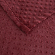 Fleece Blanket Queen 86.6 x 94.5 in – Soft Throw with Bubble Texture