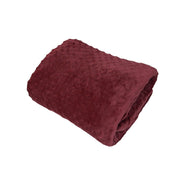 Fleece Blanket Queen 86.6 x 94.5 in – Soft Throw with Bubble Texture