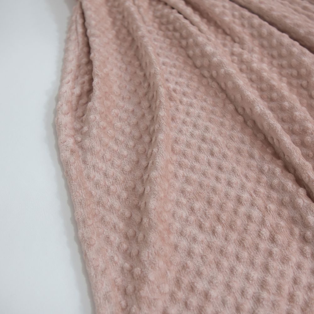 Fleece Blanket Queen 86.6 x 94.5 in – Soft Plush Throw with Bubble Texture