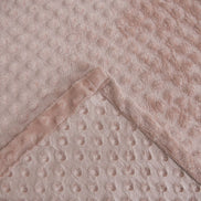 Fleece Blanket Queen 86.6 x 94.5 in – Soft Plush Throw with Bubble Texture