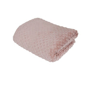 Fleece Blanket Queen 86.6 x 94.5 in – Soft Plush Throw with Bubble Texture