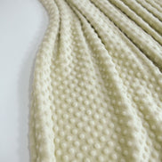 Fleece Blanket Queen 86.6 x 94.5 in – Soft Plush Throw with Bubble Texture