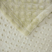 Fleece Blanket Queen 86.6 x 94.5 in – Soft Plush Throw with Bubble Texture
