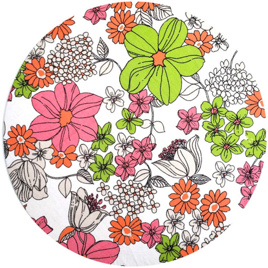 Charlo's Set of 4 Round Placemats Covers  Nina's Gardens 14 Dia inch