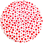 Charlo's Set of 4 Round Placemats Covers 14 Dia inch Fun Dot Polka