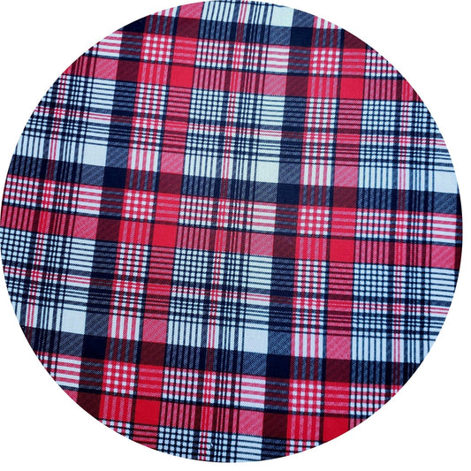 Charlo's Set of 4 Round Placemats Covers 14 Dia inch Plaid Sun of Night