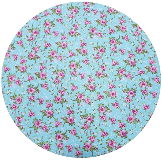 Charlo's Set of 4 Round Placemats Covers 14 Dia inch Floral Romance
