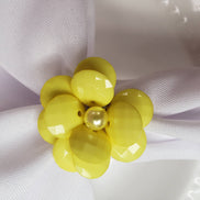 Maison Charlô | Conjunto de 4 Anéis de Guardanapo Delicados com Flores | Casamento, Ação de Graças, Natal, Ano Novo, Casamento, Banquete, Aniversário