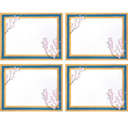 Conjunto de 4 Jogos Americanos Retangulares Impermeáveis Ring Oriental Cherry 43x33cm