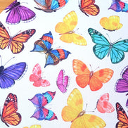 Set of 4 Round Placemats Covers 14 Dia inch Butterflies
