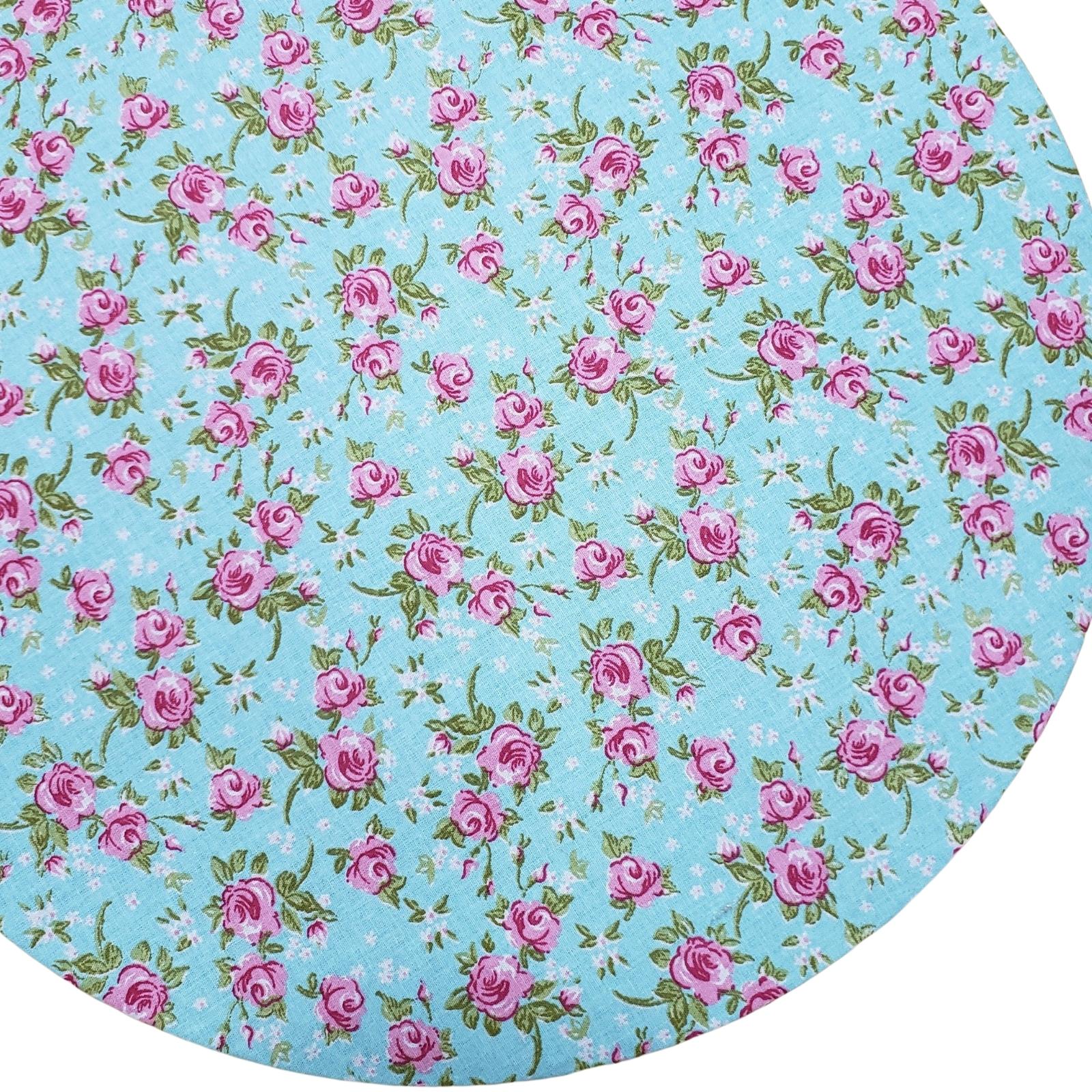 Jogo de 4 Capas para Sousplats Redondos Charlo, 35,5 cm de Diâmetro, Floral Romance