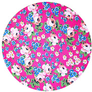 Charlo's Jogo com 4 Capas para Sousplats Redondos 35,56 cm Diâmetro Litle Pink Flower Charlo