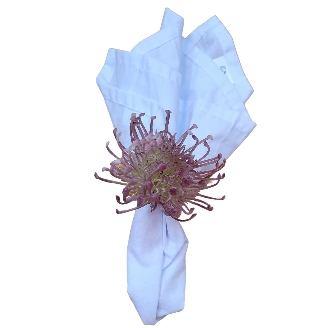 Set of 4 Lilac Rustic Savanna Flower Napkin Rings